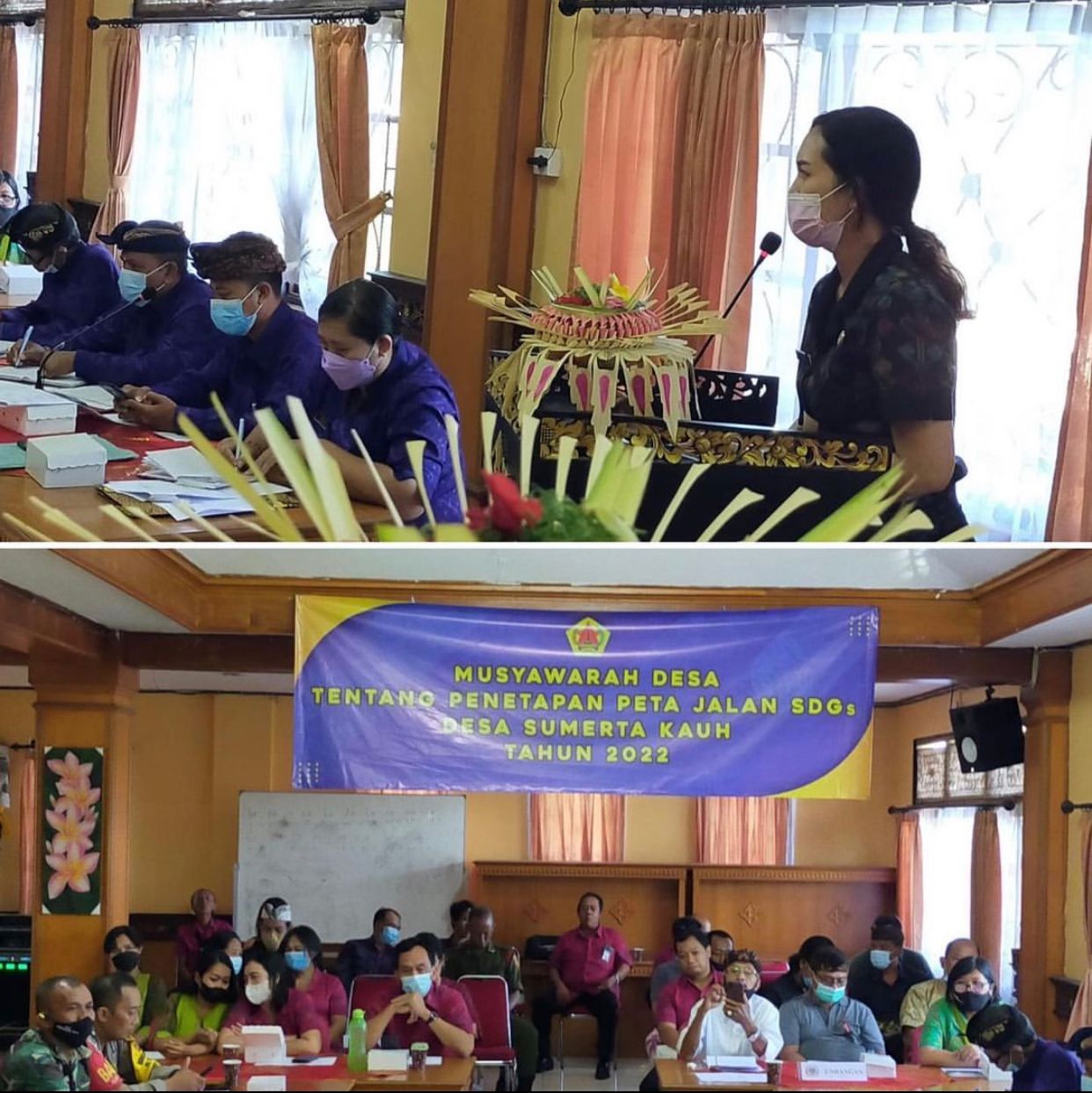 Musyawarah Desa Tentang Penetapan Peta Jalan SDGs di Desa Sumerta Tahun 2022.
