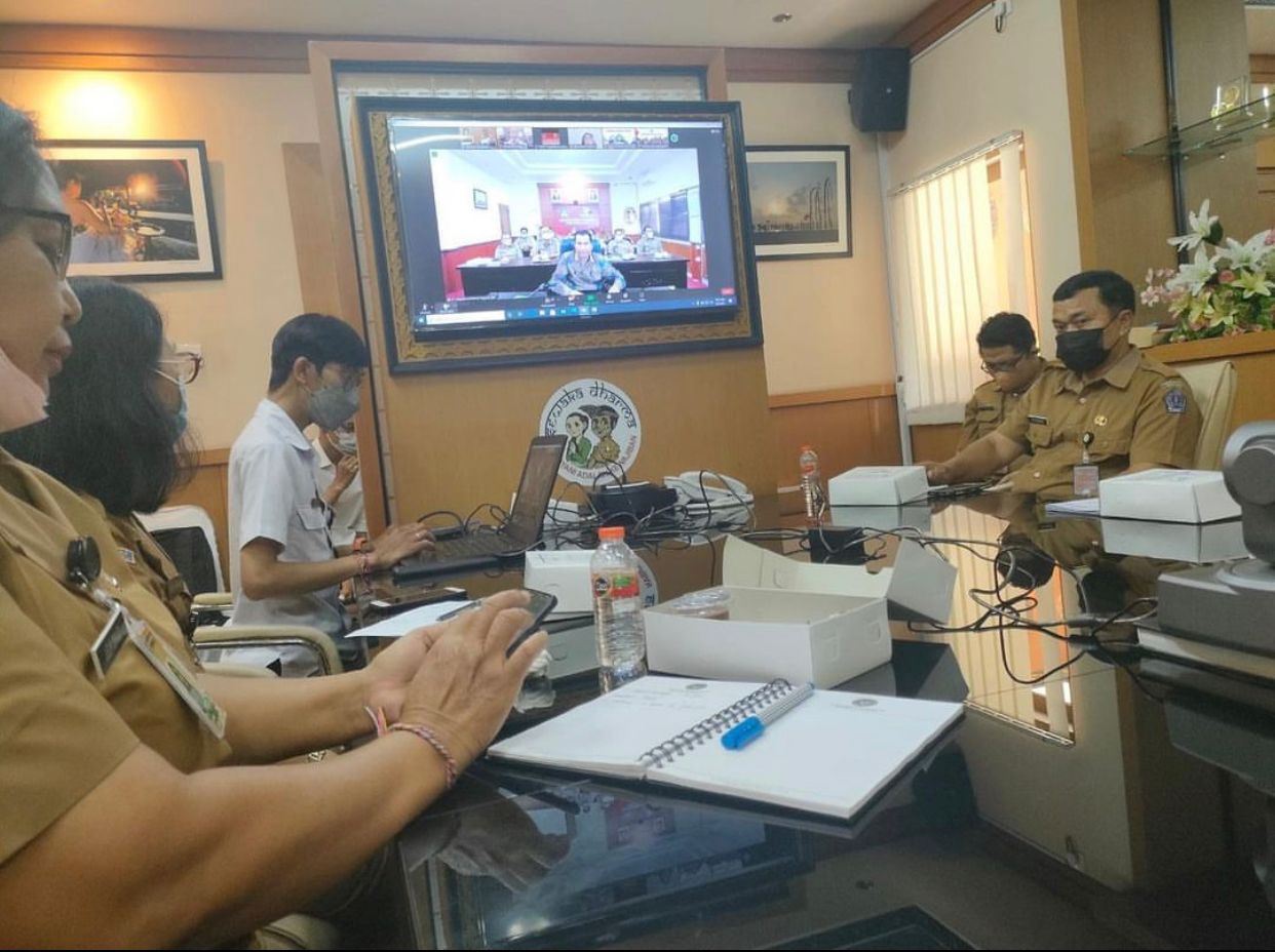 Rapat dengan Inspektorat Provinsi terkait Pembinaan dan Pengawasan di Pemberdayaan Masyarakat Desa.
